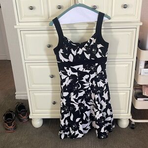 Black and white dress